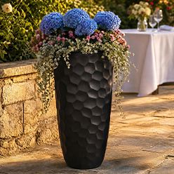 IDEALIST Lite Mosaic Style Tall Round Vase Planter Outdoor Plant Pot