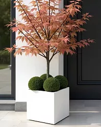 IDEALIST Lite Square Box Contemporary Light Concrete Planter