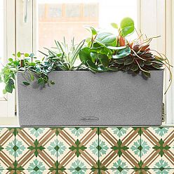 LECHUZA BALCONERA Stone Trough Poly Resin Self-watering Planter