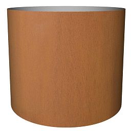 Cortenstyle Standard on Wheels Round Planter IN\OUT