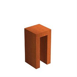 Corten Steel Tall Square U-Block