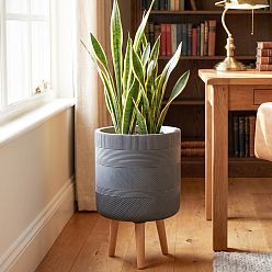 IDEALIST Lite Indoor Plant Pot, Ribbed Planter on Legs