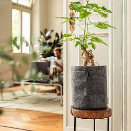 LECHUZA TRENDCOVER Round Self-watering Planter