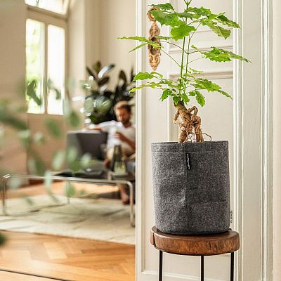 LECHUZA TRENDCOVER Round Self-watering Planter