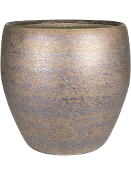 Amora Couple Glazed Clay Round Planter