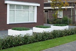 PURE Low Cube Outdoor Fiberglass Planter