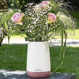 LECHUZA YULA Flower Tall Square Poly Resin Indoor Planter