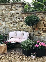 IDEALIST Lite Vertical Ribbed Vintage Style Square Planter