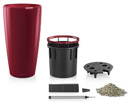 LECHUZA Rondo Round Tall Poly Resin Self-watering Planter