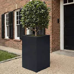 PURE High Cube Outdoor Fiberglass Planter
