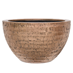 Opus Polystone Bowl Planter | Hammered Finish Indoor Plant Pot