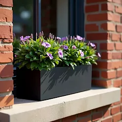 IDEALIST Lite Contemporary Light Concrete Trough Planter