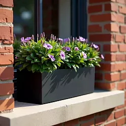 IDEALIST Lite Contemporary Light Concrete Trough Planter