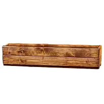 Rustic Scandinavian Redwood Large Brown Window Box Wooden Planter for ...