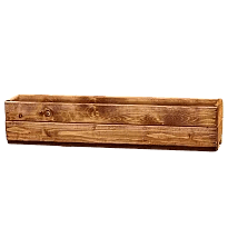 Rustic Scandinavian Redwood Large Brown Window Box Wooden Planter for ...