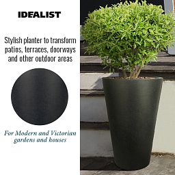 IDEALIST Lite Contemporary Round Light Concrete Planter