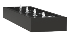 Aluminium Trough Fountain Watertable