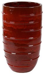 Ceramic Circular Round Tall Glossy Planter Pot In/Out