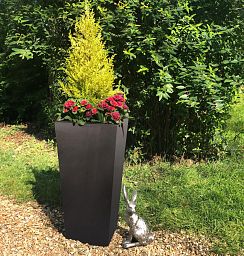 IDEALIST Lite Tall Tapered Contemporary Light Concrete Planter