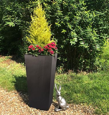 IDEALIST Lite Tall Tapered Contemporary Light Concrete Planter