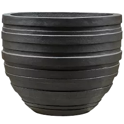 Polystone Ribbed Planter | Indoor and Outdoor Plant Pot