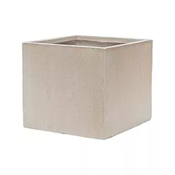 Raindrop Fibreclay Square Planter | Indoor and Outdoor Plant Pot