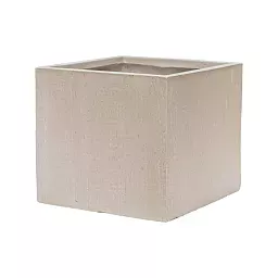 Raindrop Fibreclay Square Planter | Indoor and Outdoor Plant Pot