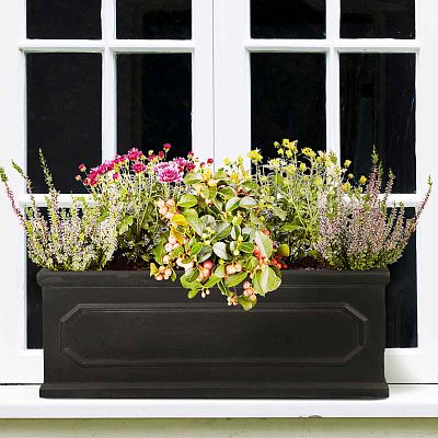 IDEALIST Lite Faux Lead Chelsea Light Concrete Through Planter