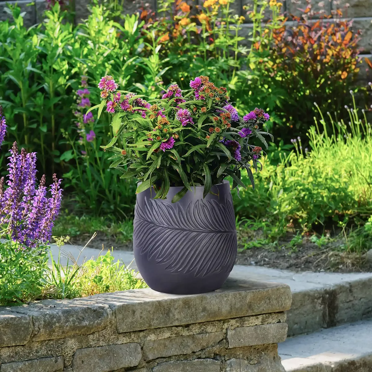 IDEALIST Lite Leaf Embossed Egg Planter