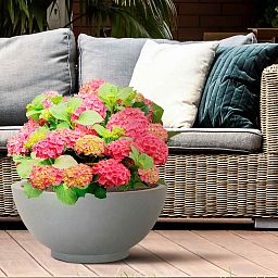 IDEALIST Lite Dish Style Smooth Bowl Outdoor Planter