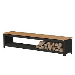Corten Steel Low Wood Storage