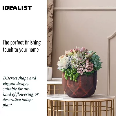 IDEALIST Lite Geometry Style Round Indoor Planter
