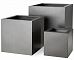 Geo Fiberglass Cube Aluminium Planter Pot In/Out