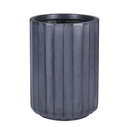 IDEALIST Lite Modern Ribbed Cylinder Round Outdoor Planter