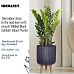 IDEALIST Lite Ribbed Cylinder Planter on Legs, Round Pot Plant Stand Indoor