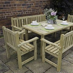 Outdoor Wooden Rosedene Chair by Forest Garden