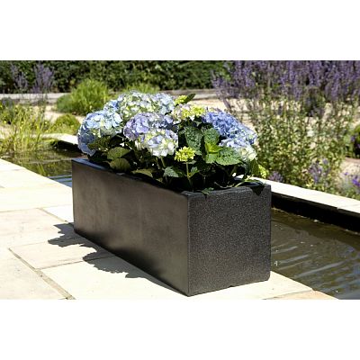 Trough Fiberstone Contemporary Planter By Cadix Capi Lux