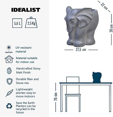 IDEALIST Lite Elephant Plant Pot Indoor