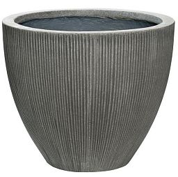 Round Fiberstone Ribbed Planter by Idealist Premium JESSLIN