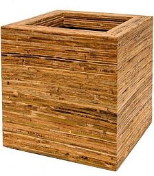 Rattanplanter Kubis Square Natural Indoor Planter