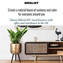 IDEALIST Lite Round Planter on Legs, Round Pot Plant Stand Indoor