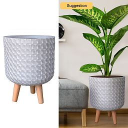 IDEALIST Lite Faceted Effect Planter on Legs