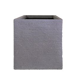 IDEALIST Lite Ribbed Light Concrete Trough Planter