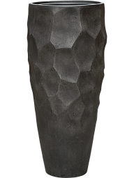 Polystone Tall Planter + Liner | Large Indoor Plant Pot Vase