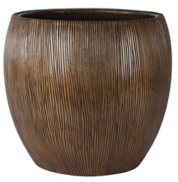 Composits Twist Pot Round Planter IN\OUT