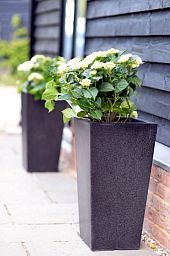 Tall Tapered Fiberstone Contemporary Planter by Cadix Capi Lux