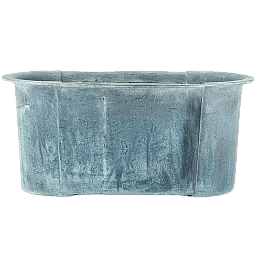 Provencal Fiberglass Trough B.Copper Planter Pot In/Out