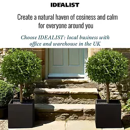 IDEALIST Lite Square Box Contemporary Light Concrete Planter