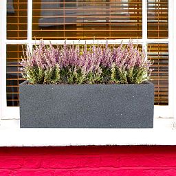 IDEALIST Lite Textured Concrete Effect Trough Outdoor Planter