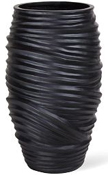 Toga conical Round Tall Polystone Outdoor Planter